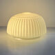 White glass plafond Polam Wikasy, Poland 1970s.