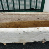 Natural stone trough with ring