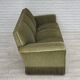 1970s, Danish 3-seater sofa, green furniture velour, beech wood.