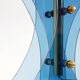 Lampe italienne, piètement en verre, années 60