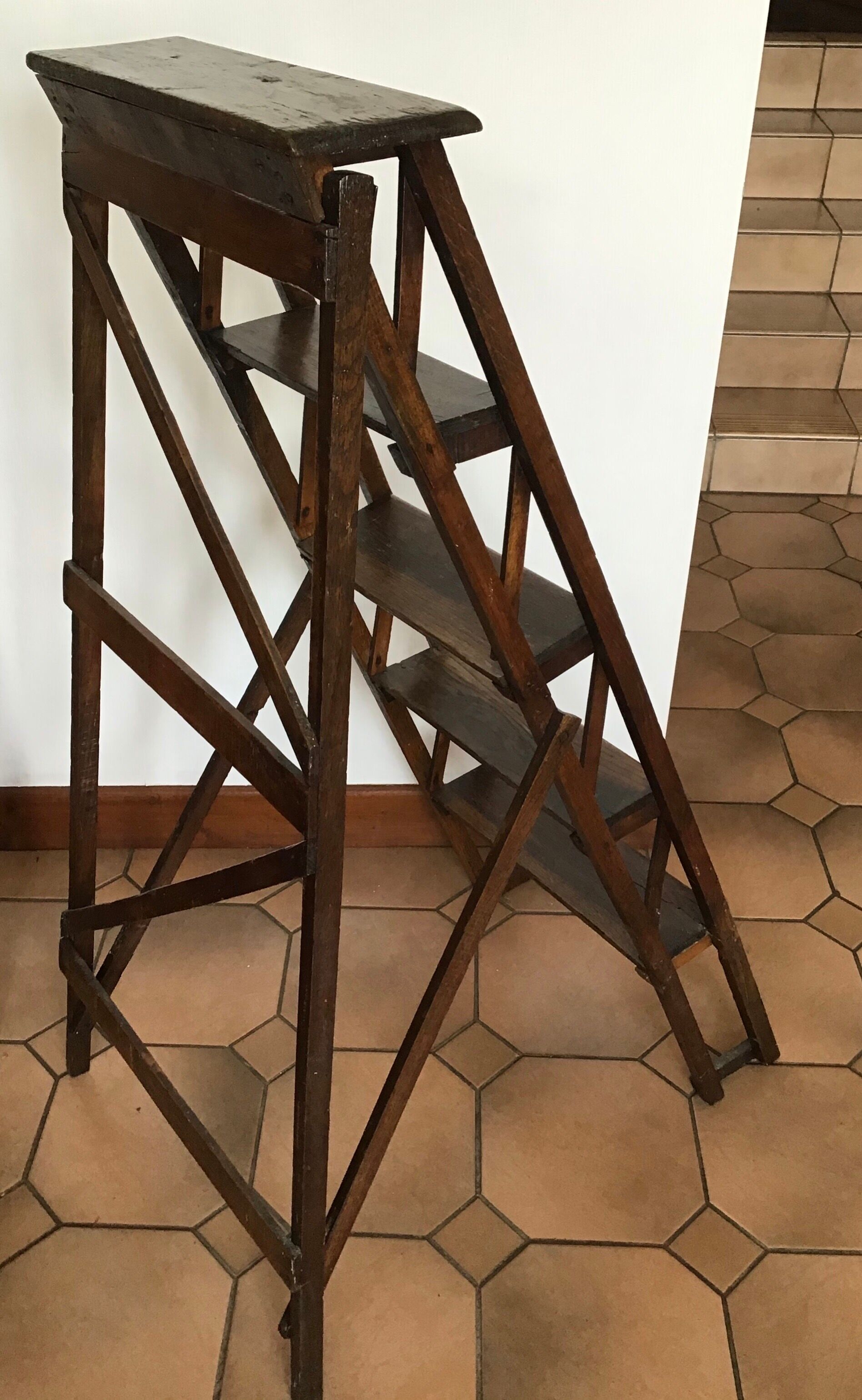 Old library stepladder