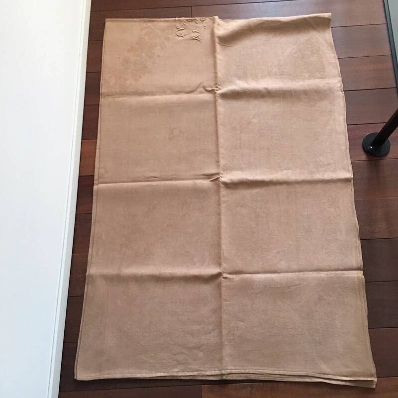 Damask Tablecloth Old Hunting Embroidered S V 150x230 cm