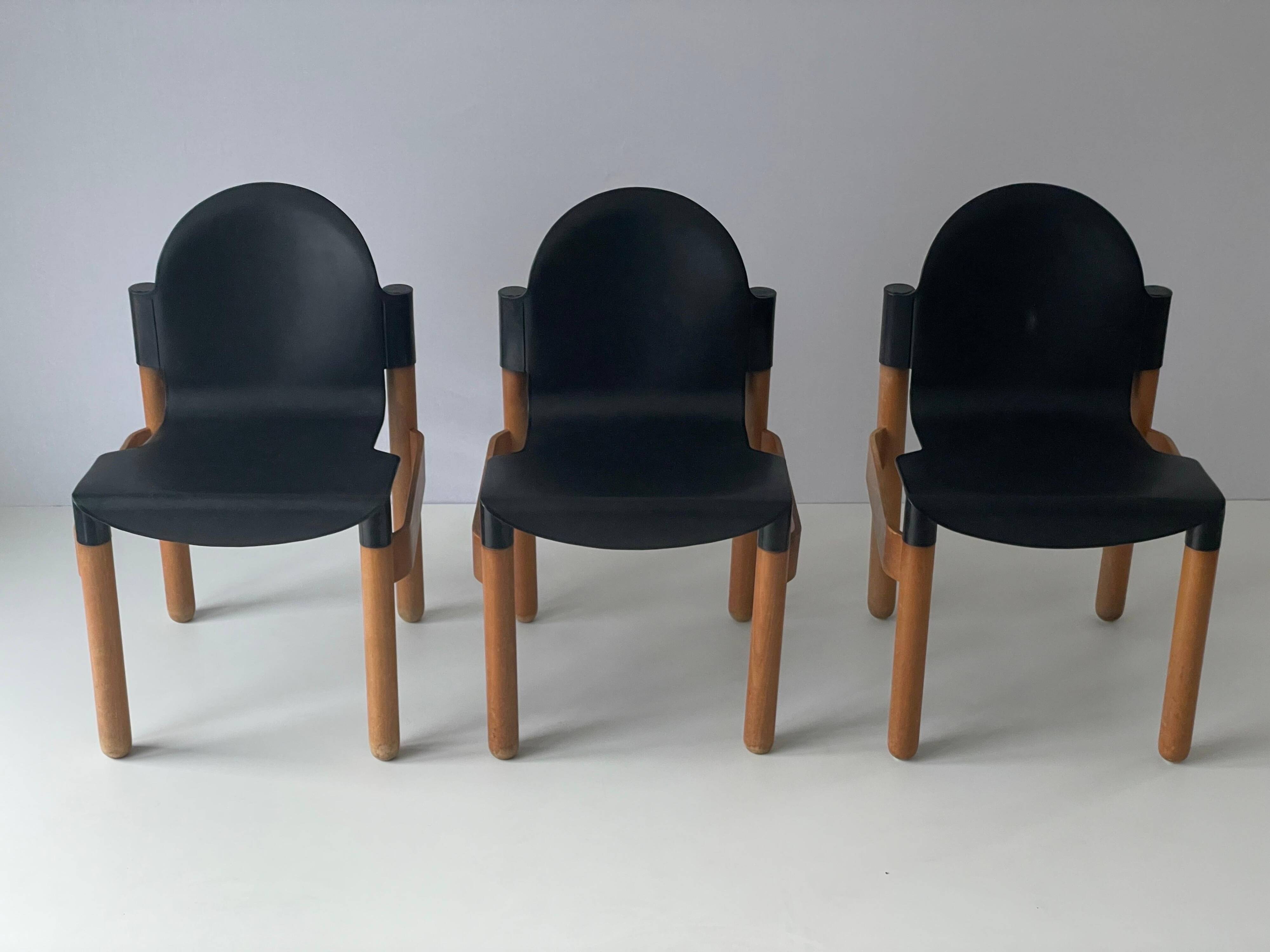 Thonet Flex Set of 3 chairs by Gerd Lange, 1970s, Germany