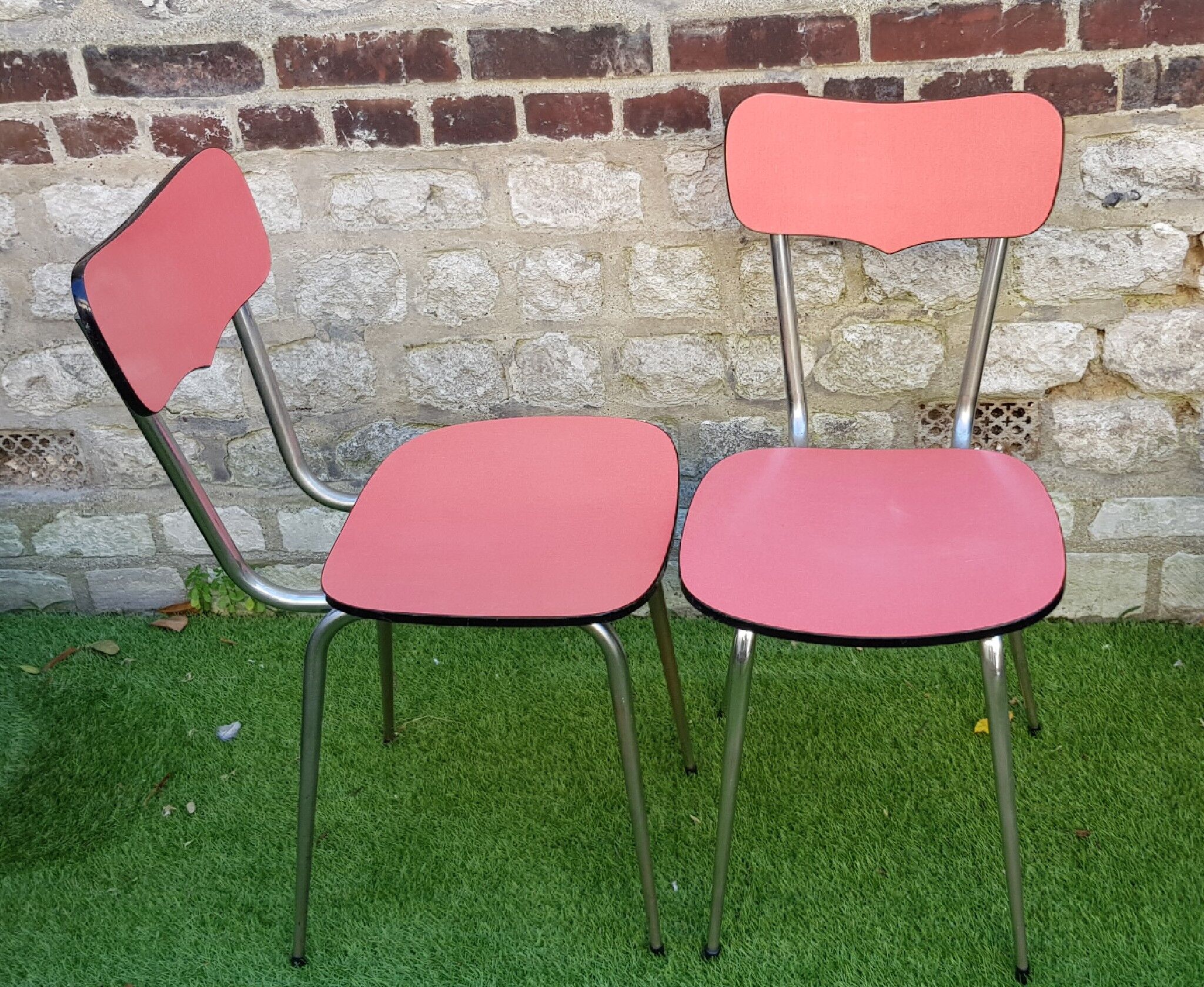 Pair of chairs formica