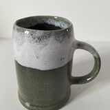 Glazed earthenware mug