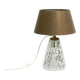 Heavy large Mid Century Modern glass table lamp by Rupert Nikoll Vienna | h
