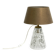 Heavy large Mid Century Modern glass table lamp by Rupert Nikoll Vienna | h