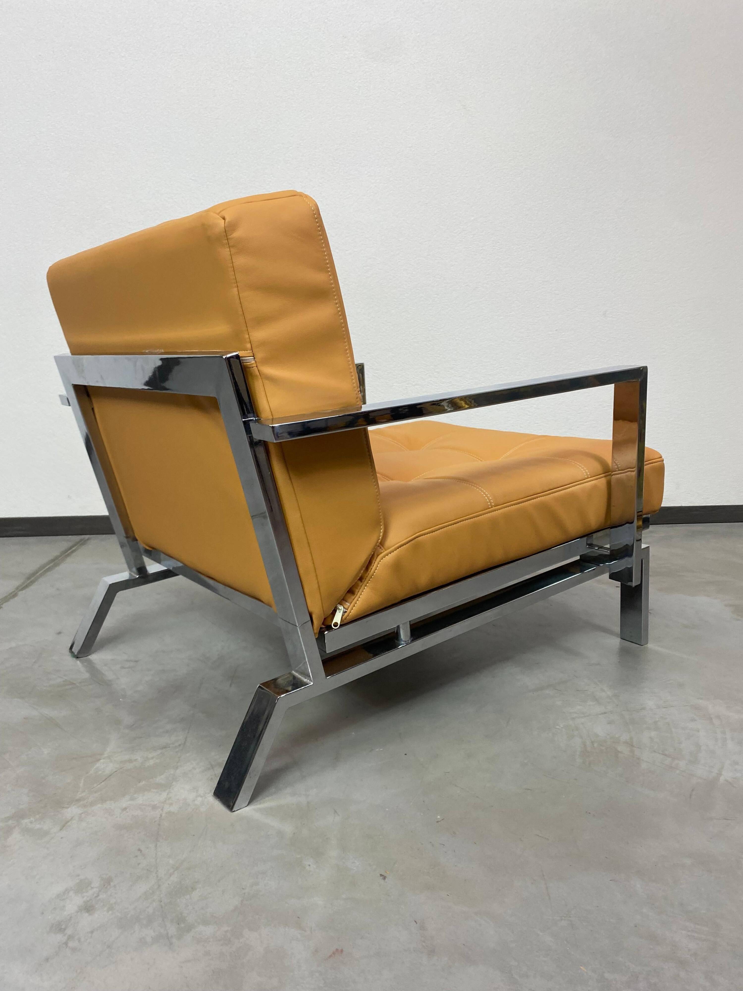 Fauteuil lounge design milieu du siècle - Studio beige