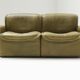 DS-12 modular vintage set in green leather by Team de Sede for De Sede Swiss
