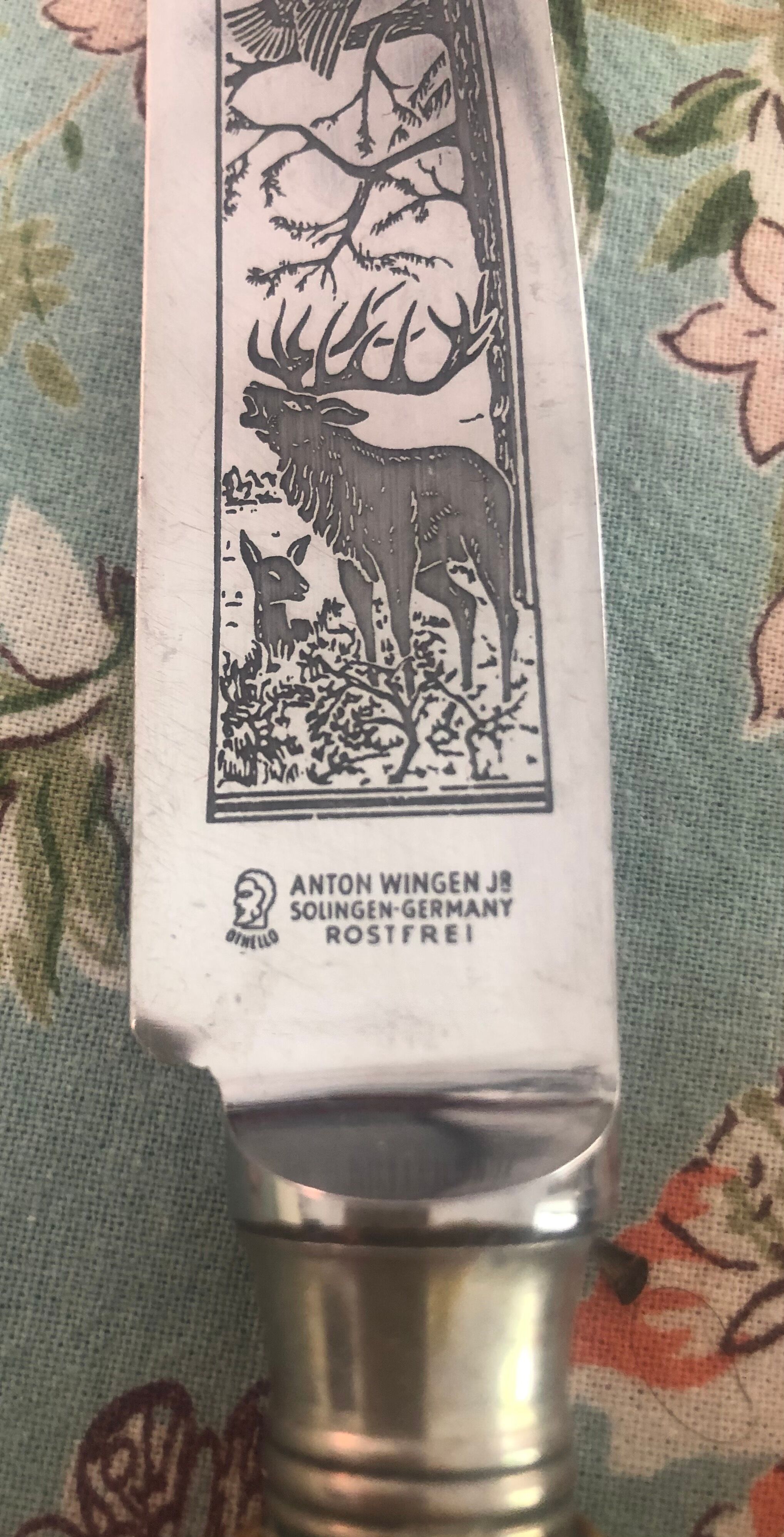 Game cutting set, Anton Wingen Jr. Solingen