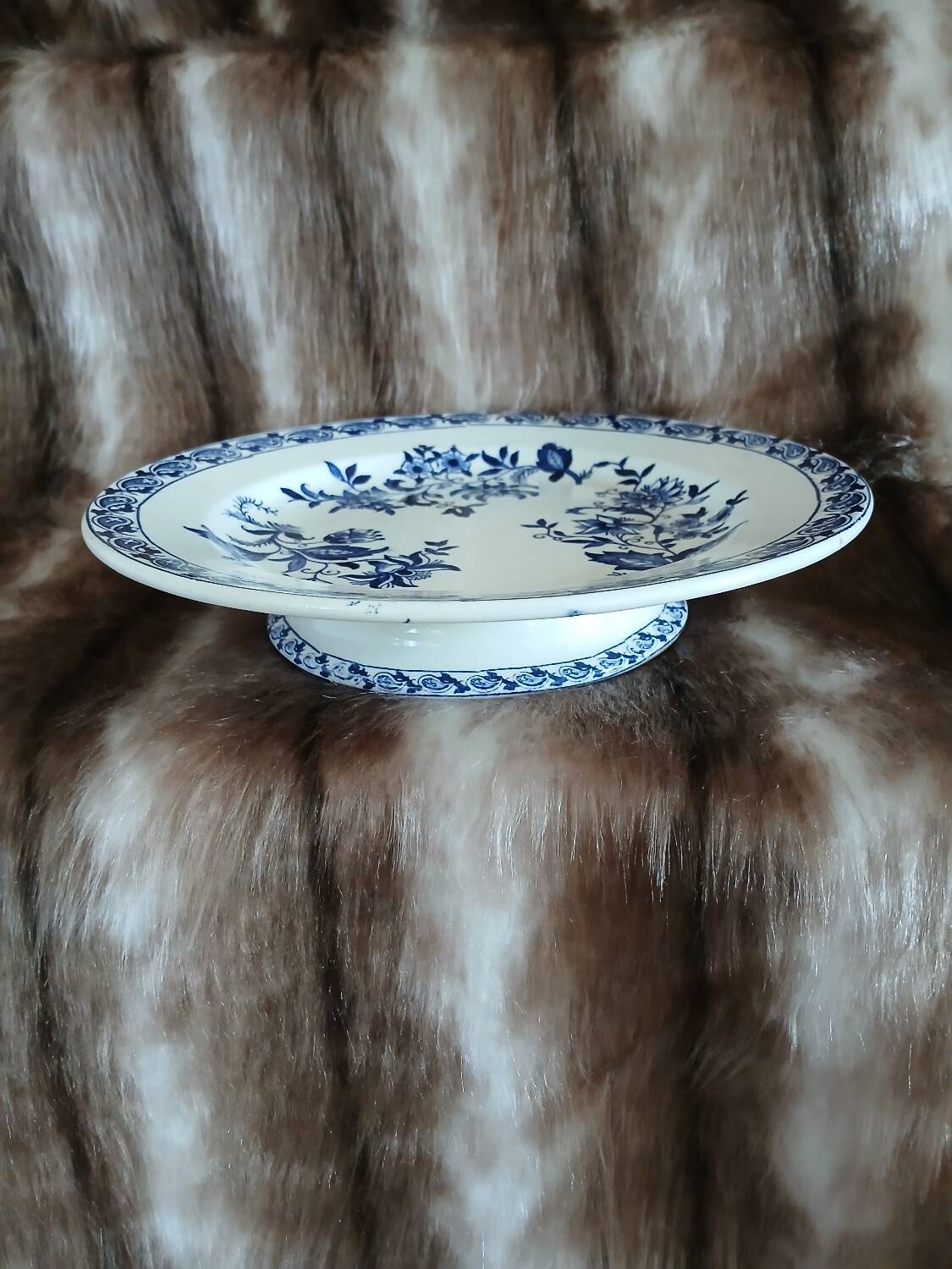 Small antique dish in ironstone