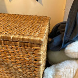 Coffre rangement osier