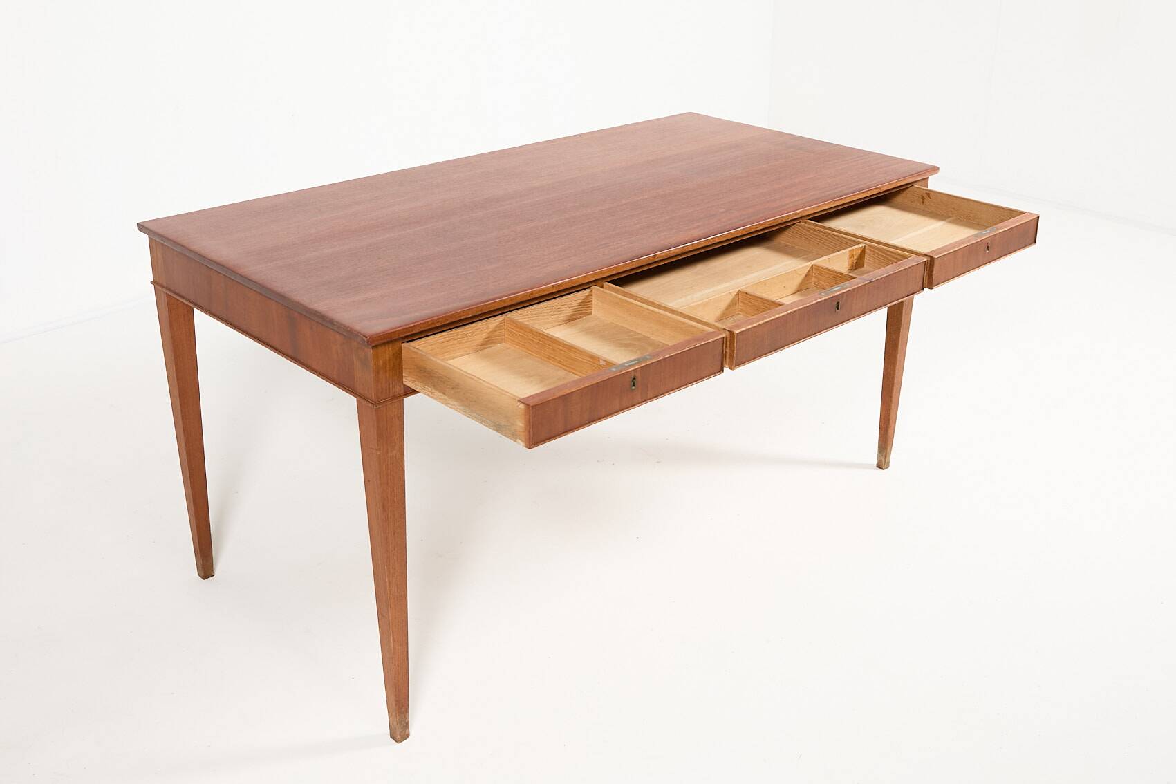 Bureau en acajou de Frits Henningsen, Danemark des années 1950