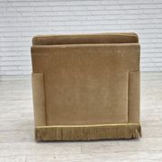 1970s, Danish armchair, honey yellow furniture velour.