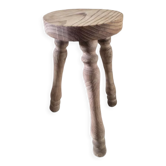 Tabouret bois massif pieds tripode Aéro-gommé dp 1122241