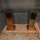 Console vintage verre et miroir année 70