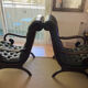 2 Chesterfield armchairs