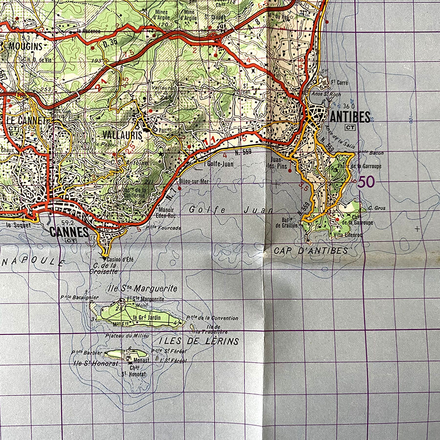 Map Cannes 1968