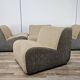 1970s modular sofa in plaid fabric