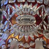 Red crystal fruit bowl
