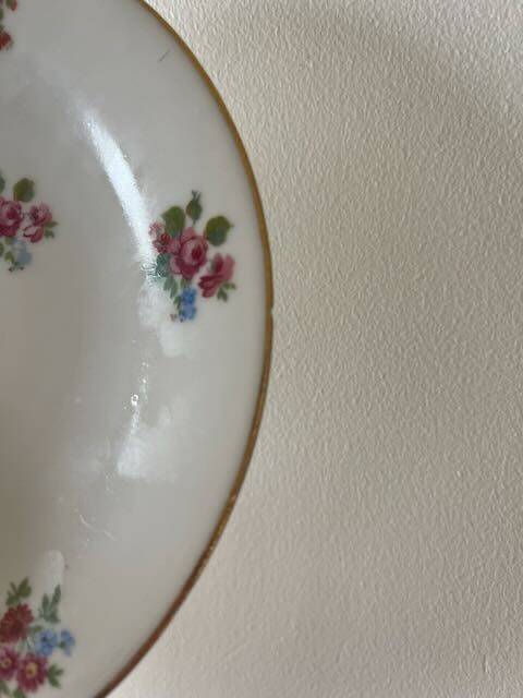 Floral dessert service