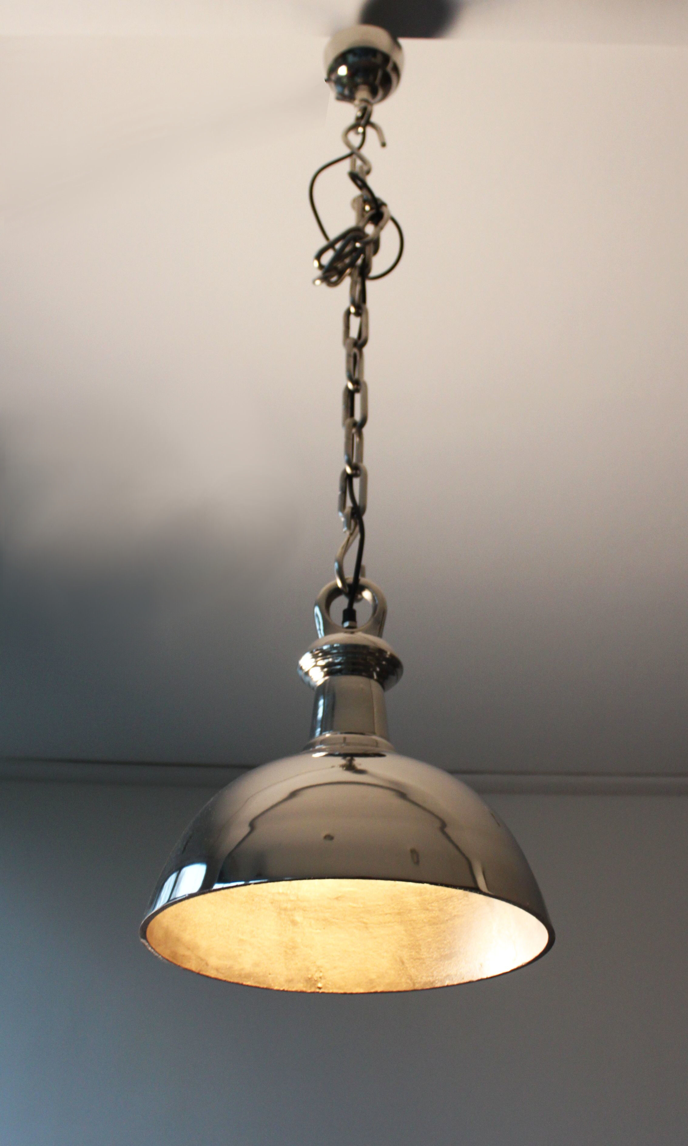 Nickel hanging lamp