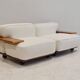 Pianura modular sofa in white fabric by Mario Bellini for Cassina