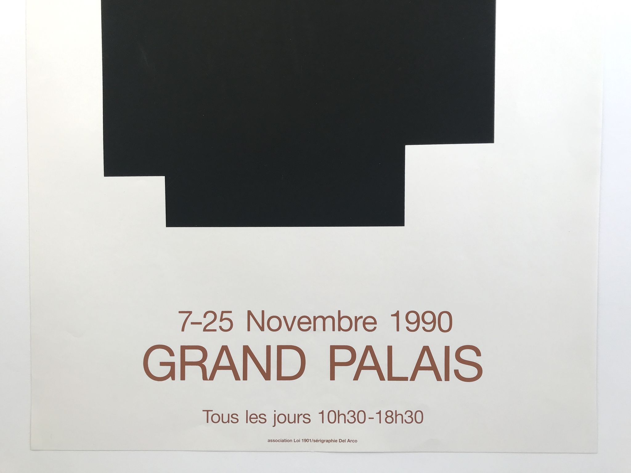 Screen print poster by Aurelie Nemours, Salon des Réalités nouvelles, 1990