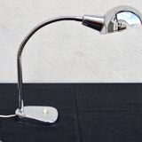 Large Art Deco chrome lamp on flexible and adjustable.