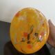 Vase en verre souflé orange soliflore