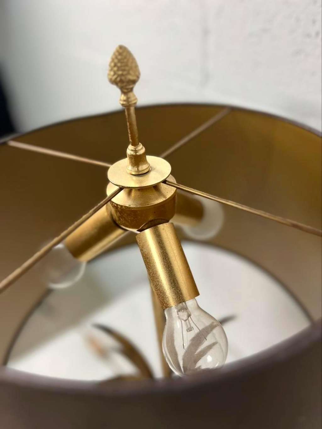 Vintage table lamp 'gold' baker 70