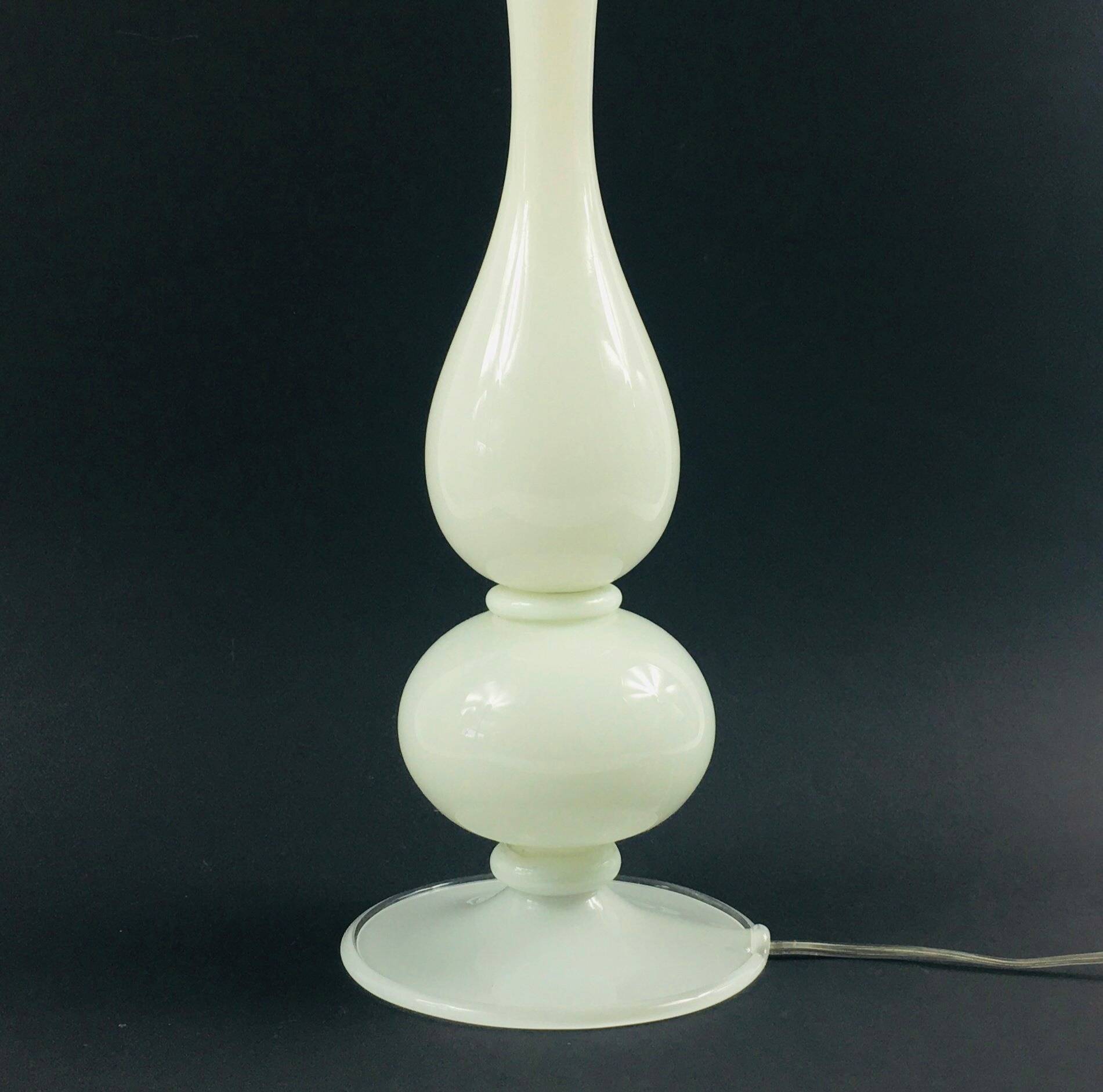 Large Mid Century Murano Glass Table Lamp From Barovier & Toso, Italy, 1960s