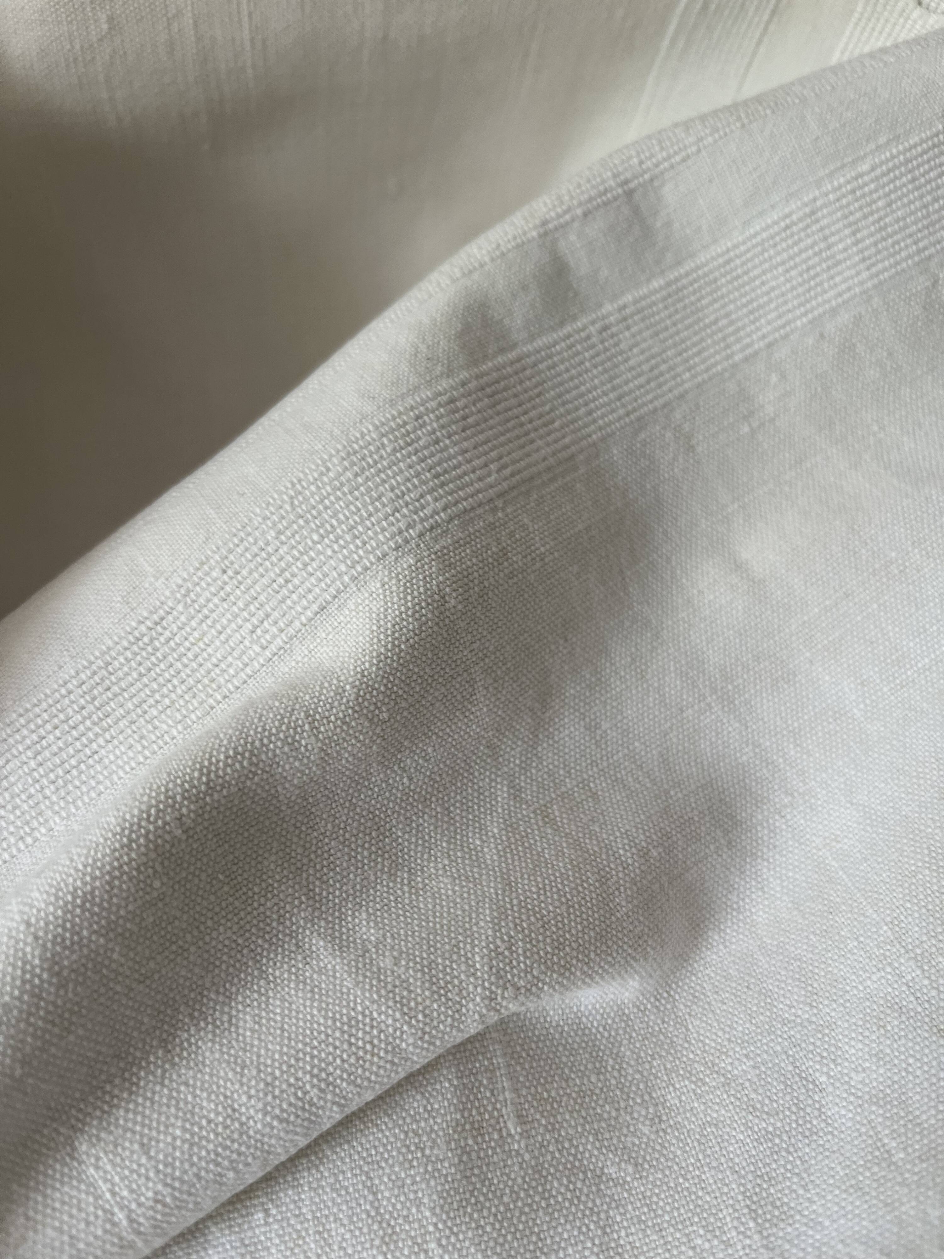 Winemaker's tablecloth with white stripes, summer table.