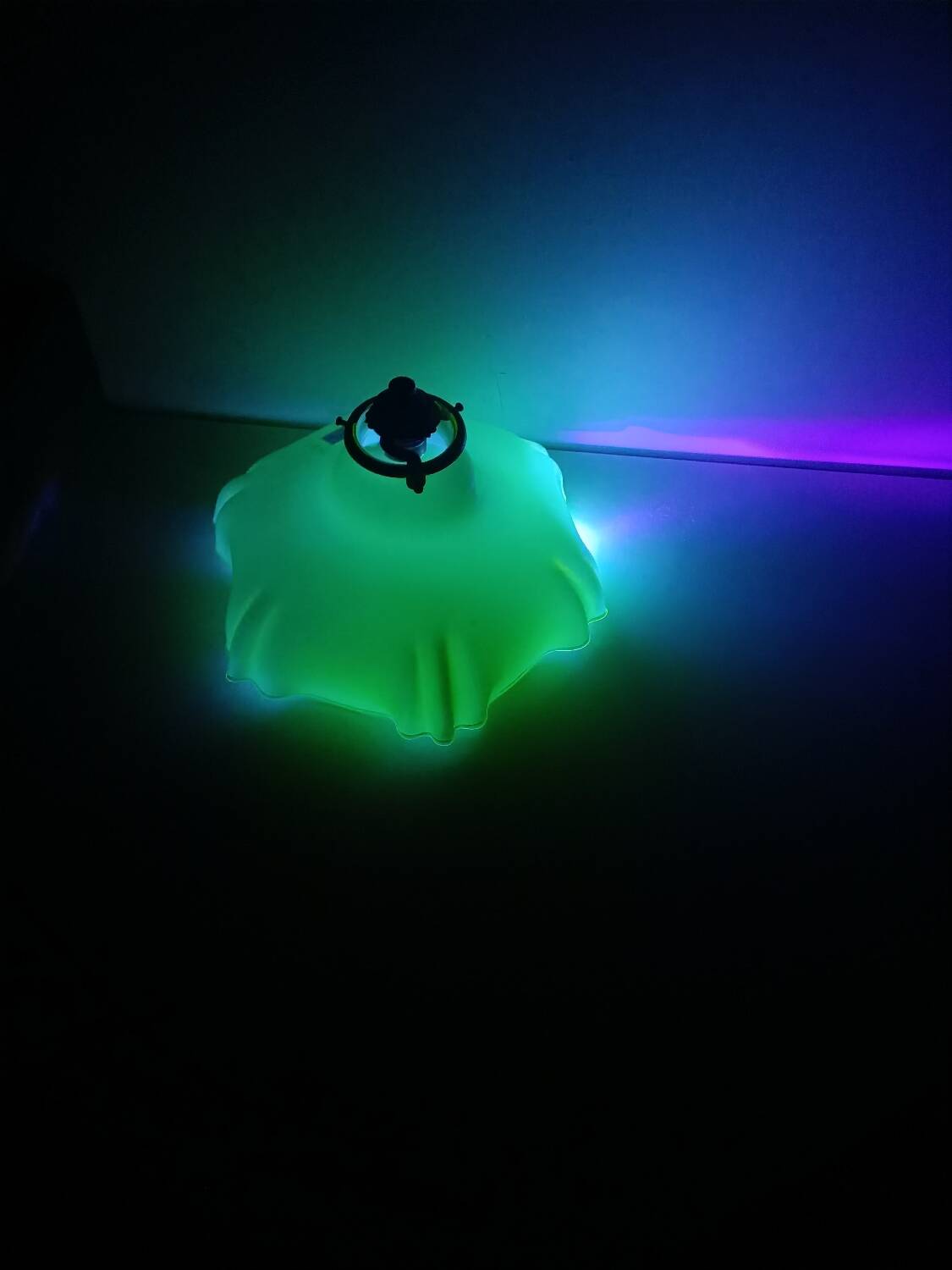 Beige opaline ceiling light in uraline