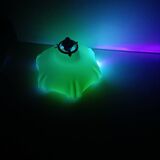 Beige opaline ceiling light in uraline