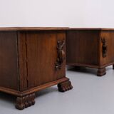 Oak Night Stands 1940s Holland