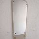 Decorative mirror with white painted wooden frame and gold details