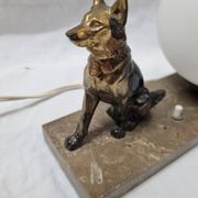 Art deco dog ball lamp, 1930