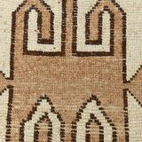 Vintage Brown & Beige Persian Runner Rug, 88x351Cm