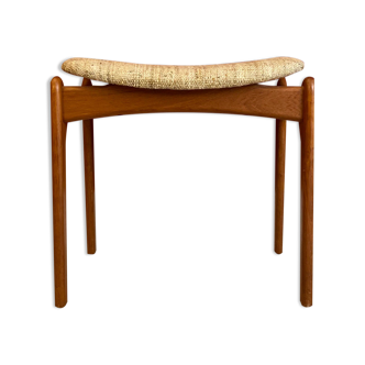 Tabouret danois en teck du milieu du siècle par Erik Buch, années 1960