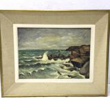 A. Ledieu - Oil "Seascape"