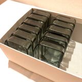 Digsmed Snack Caroussel + Trays by Holmegaard, Denmark. Set of 17 Pieces