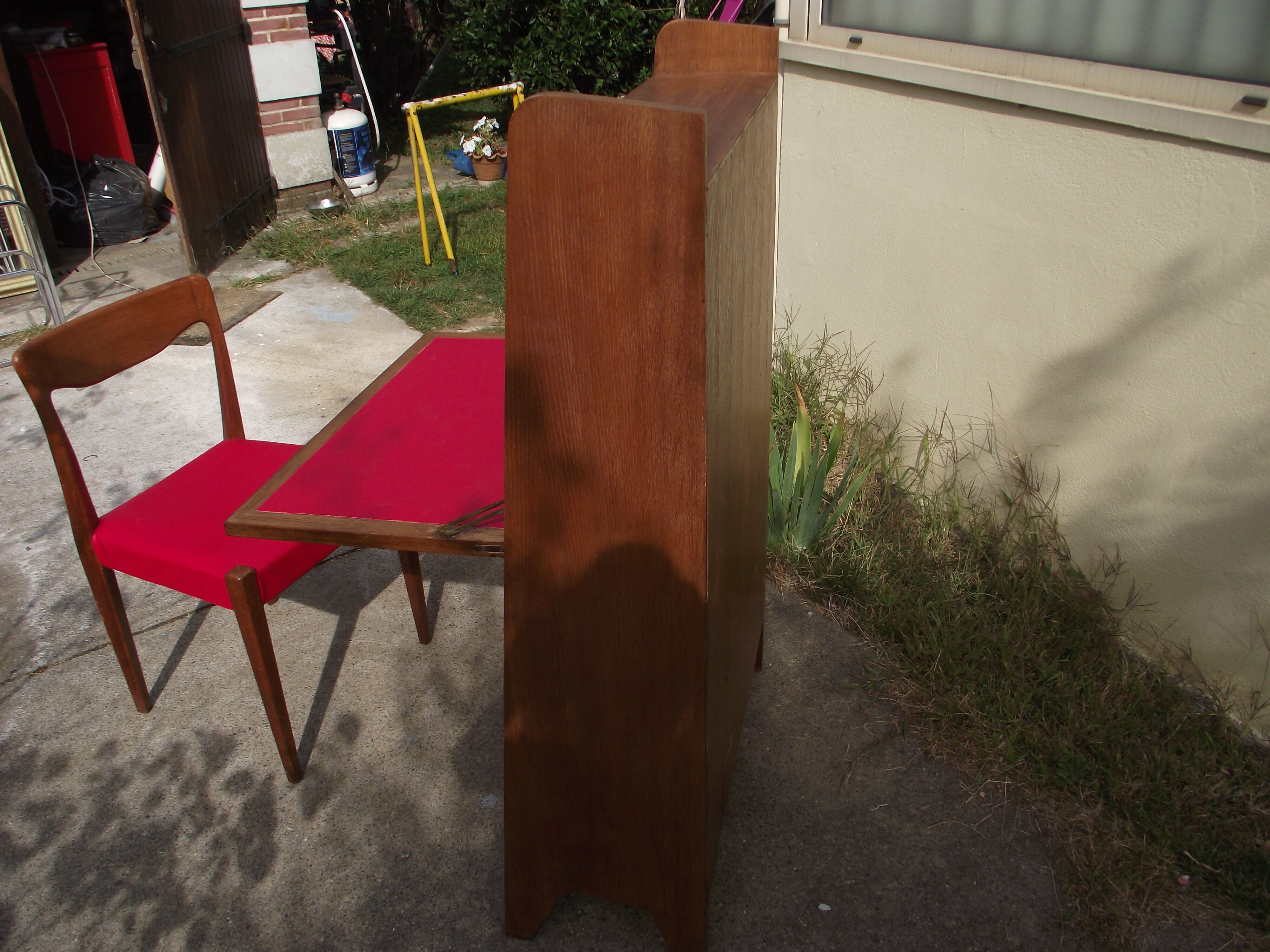 Secretary of the 50s in oak veneer