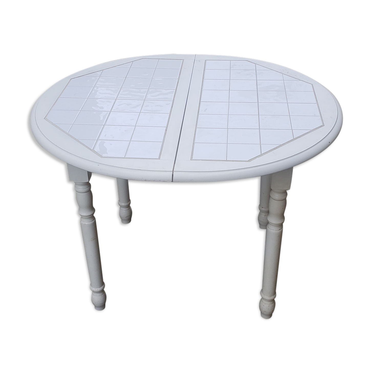 Vintage tiled interior or exterior table 100d*75h