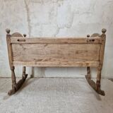Antique renovated oak cradle