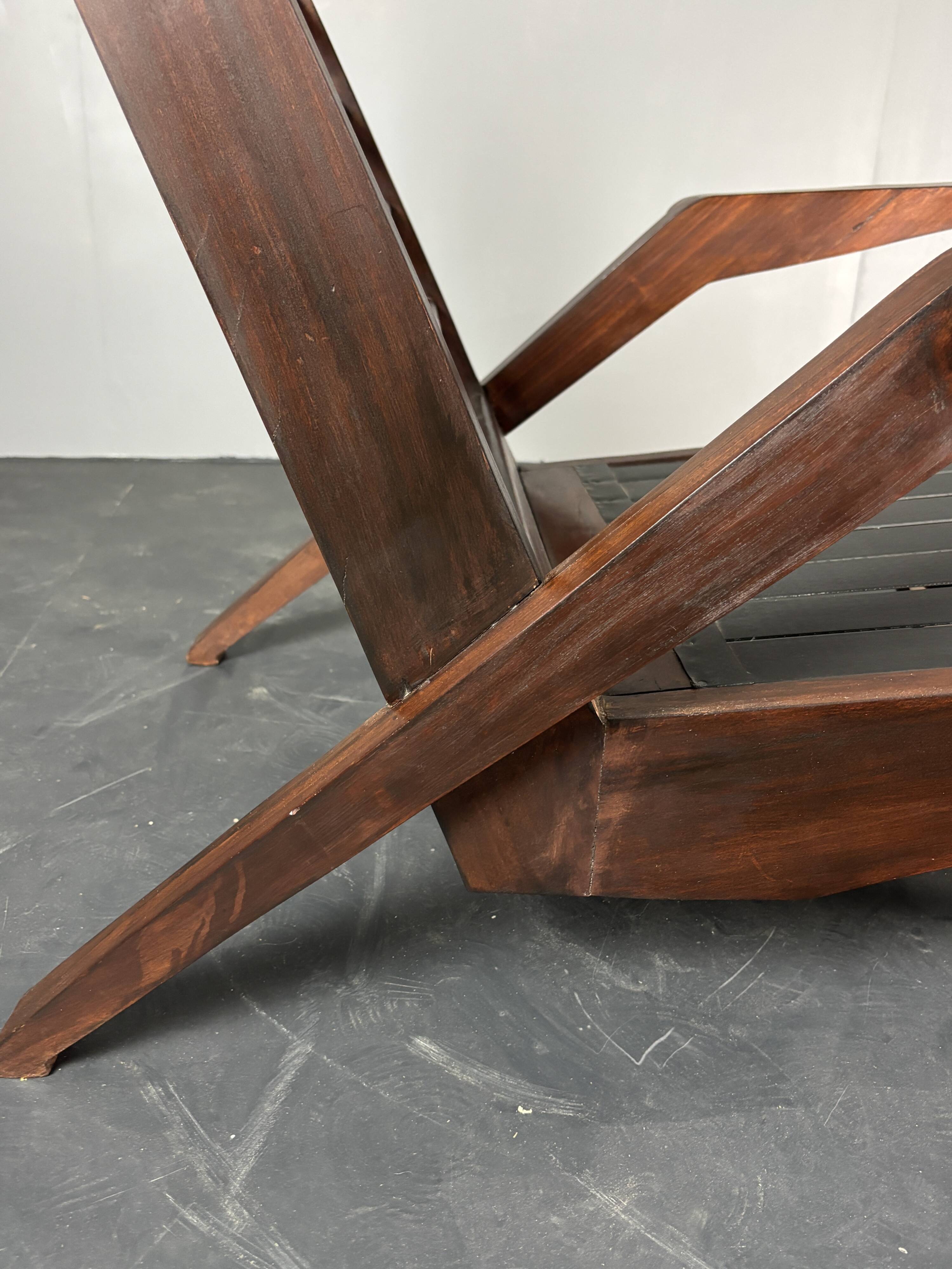Midcentury Brazilian modernist lounge easy chair by Acacia Gil Borsoi,1950s