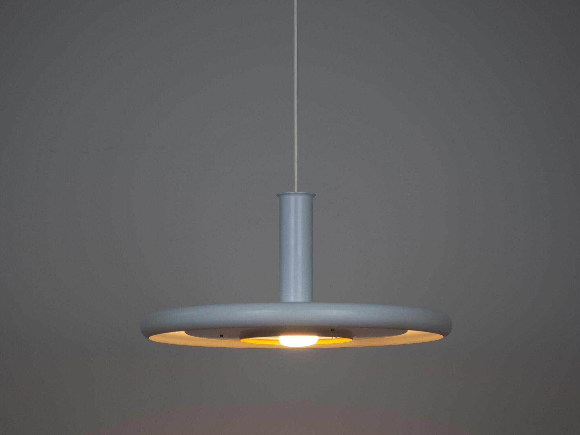 Vintage Danish pendant lamp Optima by Hans Due, Fog and Morup, 1970s.