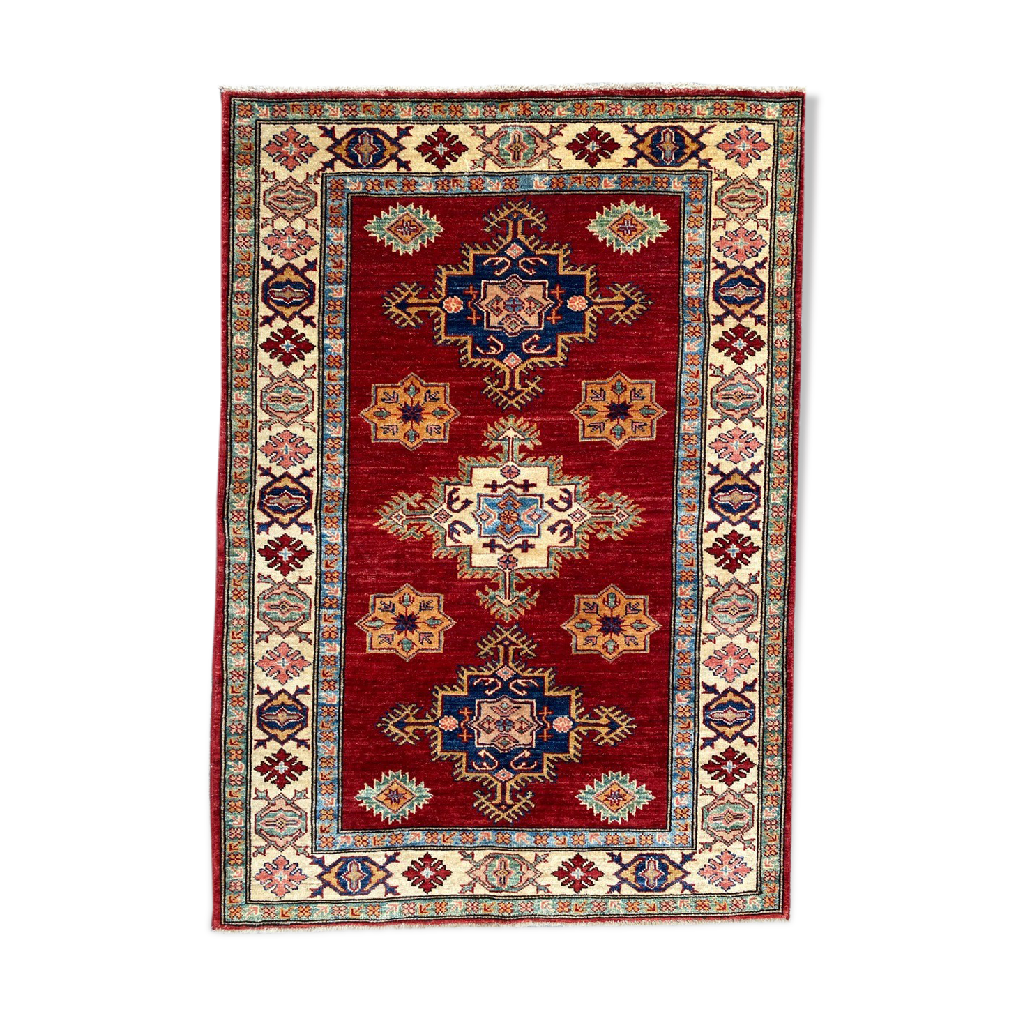 Chobi afghan contemporary carpet 100x142 cm