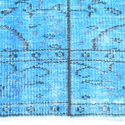 2x9 Vintage Light Blue Kitchen Runner Rug, 65x276Cm