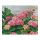 HST painting "Hydrangea Grove" signed E. Asselin mid-20th century